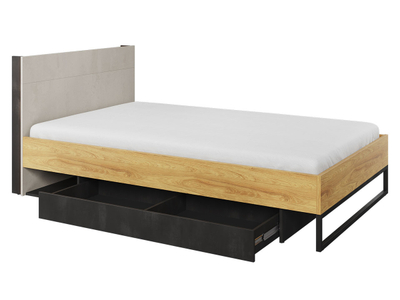 Krevat 120 cm me bazë latoflex TEEN FLEX TF-17, bezhë, zezë