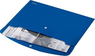 Dosje wallet Leitz A4, PP i ricikluar, blu