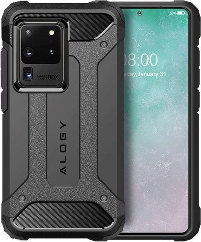 Mbrojtëse Alogy Hard Armor për Samsung Galaxy S20 Ultra, e argjendtë