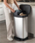 Kosh plehrash Curver Duo Pedal Bin Deco, 46L, dy ndarje, gri argjendtë