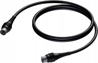 Kabllo audio Procab CAM4001,5, RCA në 3.5 mm, 1.5 m, e zezë