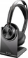 Kufje Bluetooth HP Poly Voyager Focus 2, Microsoft Teams, USB C me adapter USB A, me bazë karikimi, të zeza