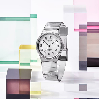 Orë dore për femra Casio MQ-24S-8BEF, e hirtë