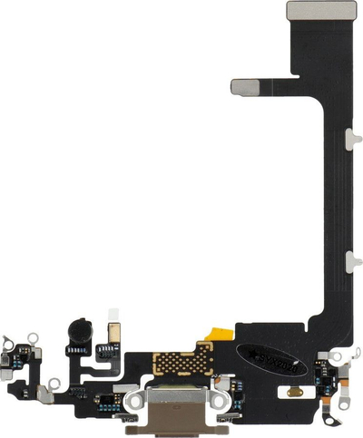 Konektor karikimi për Apple iPhone 11 Pro, flat kabëll Lightning për zëvendësim, ngjyrë ari