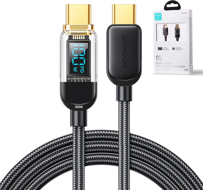Kabllo USB Joyroom JYR646, USB C në USB C, 1.2 m, 100W, e zezë