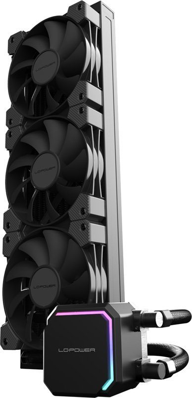 Ftohës procesori LC Power LC CC 360 B, AIO me ujë, radiator 360mm, tre ventilatorë 120mm, i zi