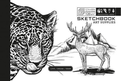 Fletore vizatimi Fresh Sketchbook, 72 faqe, 100g m2, kapak kartoni