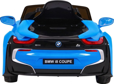 Makina elektrike lodër BMW i8 Coupe, 12V, telekomandë prindërore, blu
