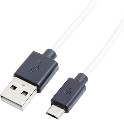 Kabllo USB LogiLink CU0063, USB A në microUSB, USB 2.0, e bardhë