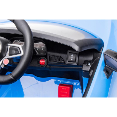 Makina elektrike për kalamaj ENERO Audi R8 Spyder, 12V, me pult dhe muzikë, blu