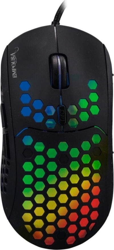 Maus gaming Inca IMG-346, optik 6400 DPI, USB, ngjyrë e zezë
