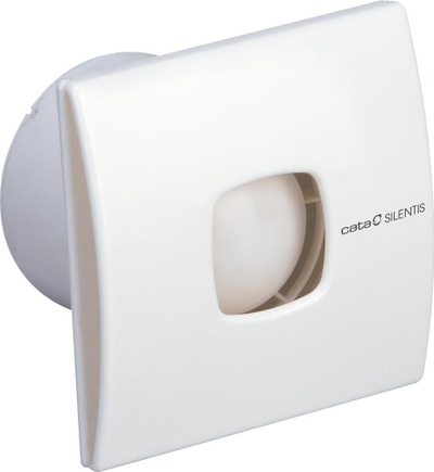 Ventilator për banjo Cata Silentis 10, 10 cm, mur/tavan, i bardhë