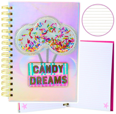 Fletore shënimesh Candy Dreams Holographic, A5, 90 fletë, me vija