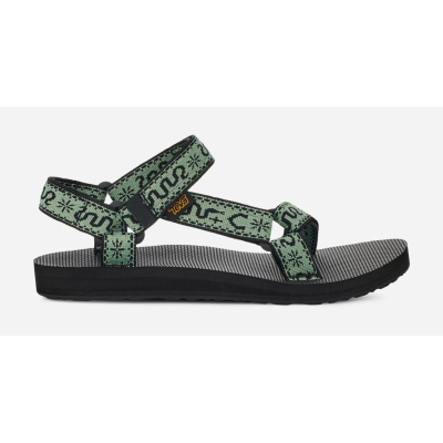 Sandale gocash Teva Original Universal, shollë e sheshtë, rripa me material tekstil, jeshile