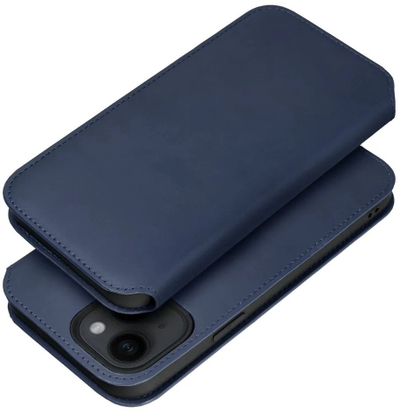 Këllëf libro me xhepa Dual Pocket për Samsung S25 Plus, navy blue