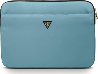 Këllëf për laptop Guess Triangle Logo, 13", i kaltër
