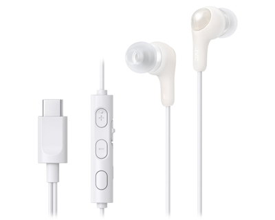 Слушалки in-ear JVC HA FR9UCWU, со микрофон, со кабел 1.2 m, бели