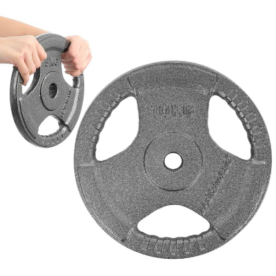 Disk peshe EB Fit Hammertone, 10 kg, vrimë 28 mm, gri