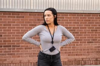 Rrip qafe për aparat WANDRD Neck Strap, universal, i zi