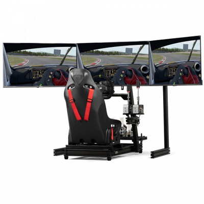 Shtesë për qëndrim monitorësh Next Level Racing Elite Triple, 21\"-43\", alumini, e zezë