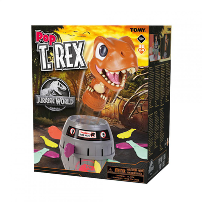 Loja e shkathtësisë Tomy Pop Up T-Rex Jurassic World, 2–4 lojtarë, 4+ vjeç, shumëngjyrëshe