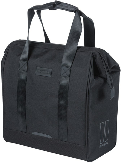 Çantë biçiklete Basil Grand Shopper MIK Hooks, 23L, e zezë