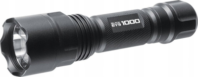Dritë dore taktike Mactronic Black Eye, 1000 lm, me bateri që rimbushet, e zezë