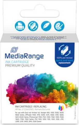 Патрони со боја MediaRange Color, алтернатива за HP 57, 21 ml, во боја