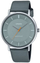 Ora Casio MTP-VT04L-8E, kuarc, rrip lëkure, sferë gri