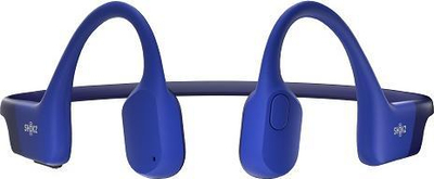 Спортски слушалки Shokz OpenRun, со пренос преку коска, Bluetooth 5.1, сини