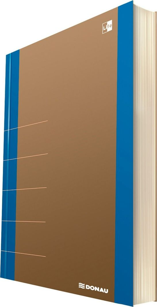 Fletore organizuese Donau, 165 x 230 x 12 mm, 80 fletë, e kaltër