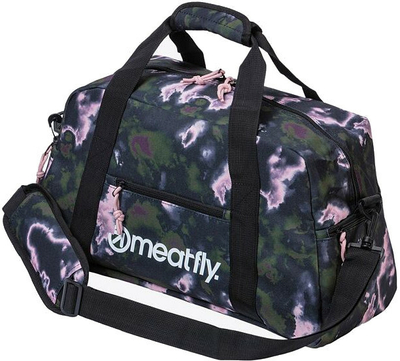 Çantë krahu Meatfly Mavis Duffle Storm Camo, rozë/gjelbër/zezë