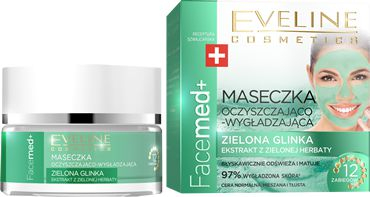 Maskë fytyre Facemed+ Green Clay, argjilë e gjelbër, për lëkurë me papastërti