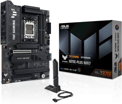 Pllakë amë ASUS TUF Gaming X870E Plus, AMD X870E, Socket AM5, ATX, me WiFi 7