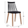 Set ngrënieje 5-pjesësh Sonama këmba të zeza & Lady karrige metalike 110×70×76 cm (HM11009), zezë