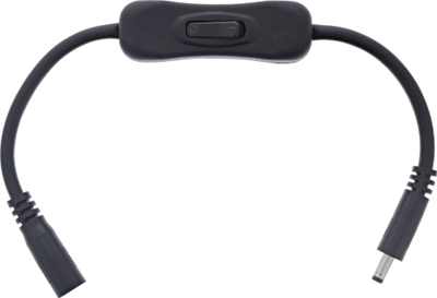 Kabllo DC InLine me çelës, prizë 3.5x1.35mm, AWG 18, 0.20m, e zezë