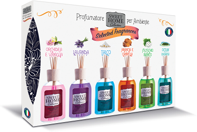 Set shpërndarës arome Sweet Home Collection, 6 x 30 ml