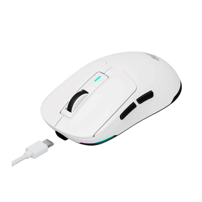 Maus gaming Havit MS969WB, wireless 2.4G dhe Bluetooth, 16000 DPI, bardh e zi