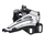 Ndërrues i përparmë biçiklete Shimano Deore FDM6025E6, Top Swing, Down Pull 66-69 mm, i zi