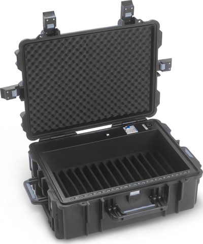 Çantë me rrota Dicota Rolling Case, për 14 tabletë, me karikim, ngjyrë e zezë