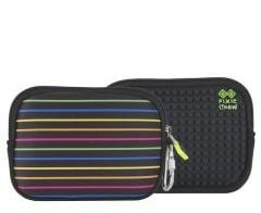 Училишна торба PIXIE CREW Storage Pouch, силиконски панел, 15 cm, со линии