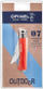 Thikë xhepi Opinel No. 07 Colorama, çelik inoks Sandvik 12C27, dorezë dru ahu, portokalli