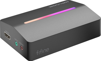 Kartë video capture Fifine AmpliGame V3, HDMI USB 3.0, 1080p 60fps, e zezë