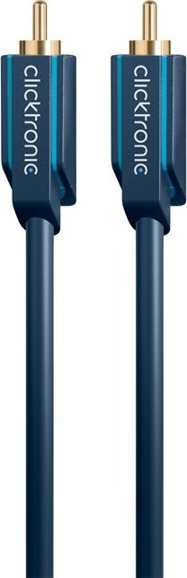 Kabllo audio Clicktronic Cinch, 1 m, mono, blu