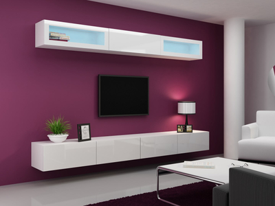 Komodë TV Cama Meble Vigo 140, 140 cm, e bardhë