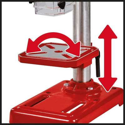 Makinë shpimi stacionare Einhell TC-BD 450, 450W, 5 shpejtësi, e kuqe me të zezë