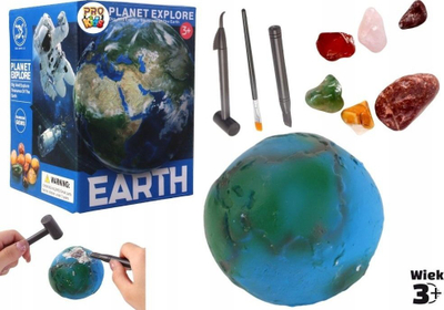 Set edukimi Pro Kids Mineral Excavations Planet Earth, me kristal, për kalamaj