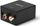 Adapter audio Lindy 70309 Toslink në RCA x2, konvertues stereo, i zi