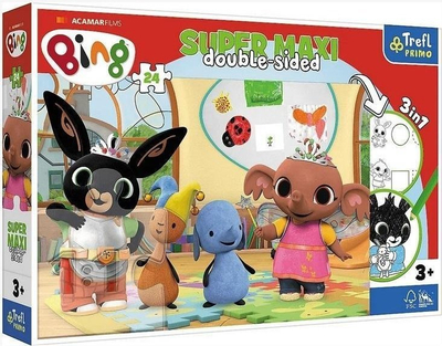 Puzzle Trefl Super Maxi Bing with Friends, 24 pjesë, për fëmijë 3+
