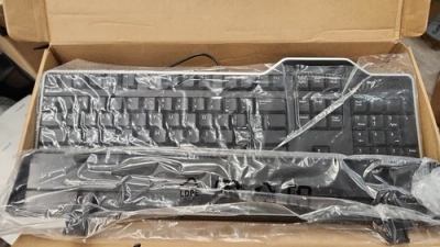 Tastierë Dell KB813T Smartcard, USB, me kabëll, e zezë